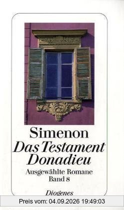 Das Testament Donadieu: Ausgewählte Romane 8