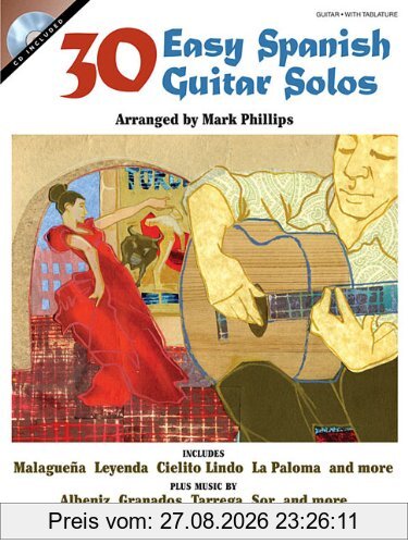 30 Easy Spanish Guitar Solos Gtr Book/Cd