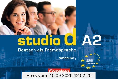 studio d - Grundstufe: A2: Gesamtband - Vokabeltaschenbuch Deutsch-Englisch