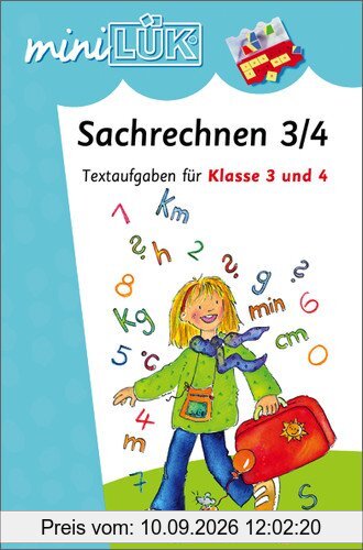 miniLÜK: Sachrechnen 3/4: Textaufgaben für Klasse 3 und 4: Textaufgaben für die 3./4. Klasse