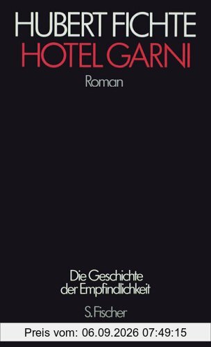 Die Geschichte der Empfindlichkeit: Hotel Garni: Roman