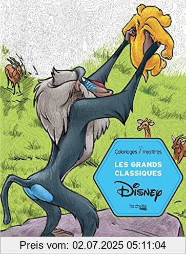 Die Buchhandlung in Oelde hat das Buch Les grands classiques Disney : Coloriages mystères