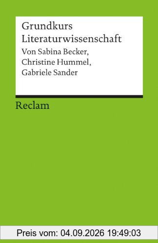 Grundkurs Literaturwissenschaft