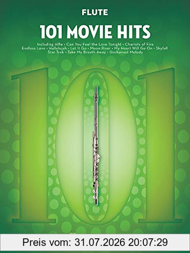 Hal Leonard 101 Movie Hits For Flute, Noten, Sammelband Für Flöte