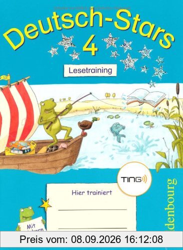 Deutsch-Stars - TING-Ausgabe: 4. Schuljahr - Lesetraining: Übungsheft. Mit Lösungen