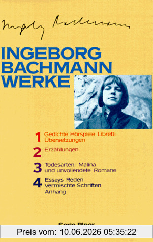 Ingeborg Bachmann Werke In 4 Bänden