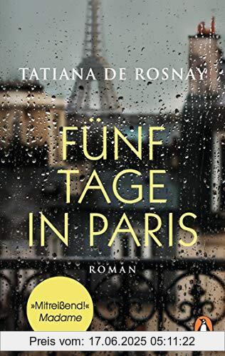 Brand : Penguin TB Verlag, Binding : Taschenbuch, Edition : Erstmals im TB, Label : Penguin Verlag, Publisher : Penguin Verlag, medium : Taschenbuch, numberOfPages : 304, publicationDate : 2022-01-10, releaseDate : 2022-01-10, authors : Rosnay, Tatiana de, translators : Nathalie Lemmens, ISBN : 3328106480