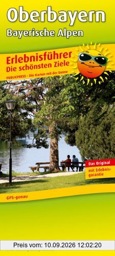 Erlebnisführer Oberbayern - Bayerische Alpen: 1:135000. Freizeitkarte mit Informationen zu Freizeiteinrichtungen auf der Kartenrückseite