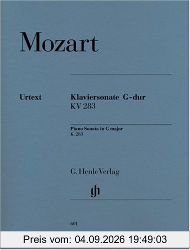 Klaviersonate G-dur KV 283 (189h)