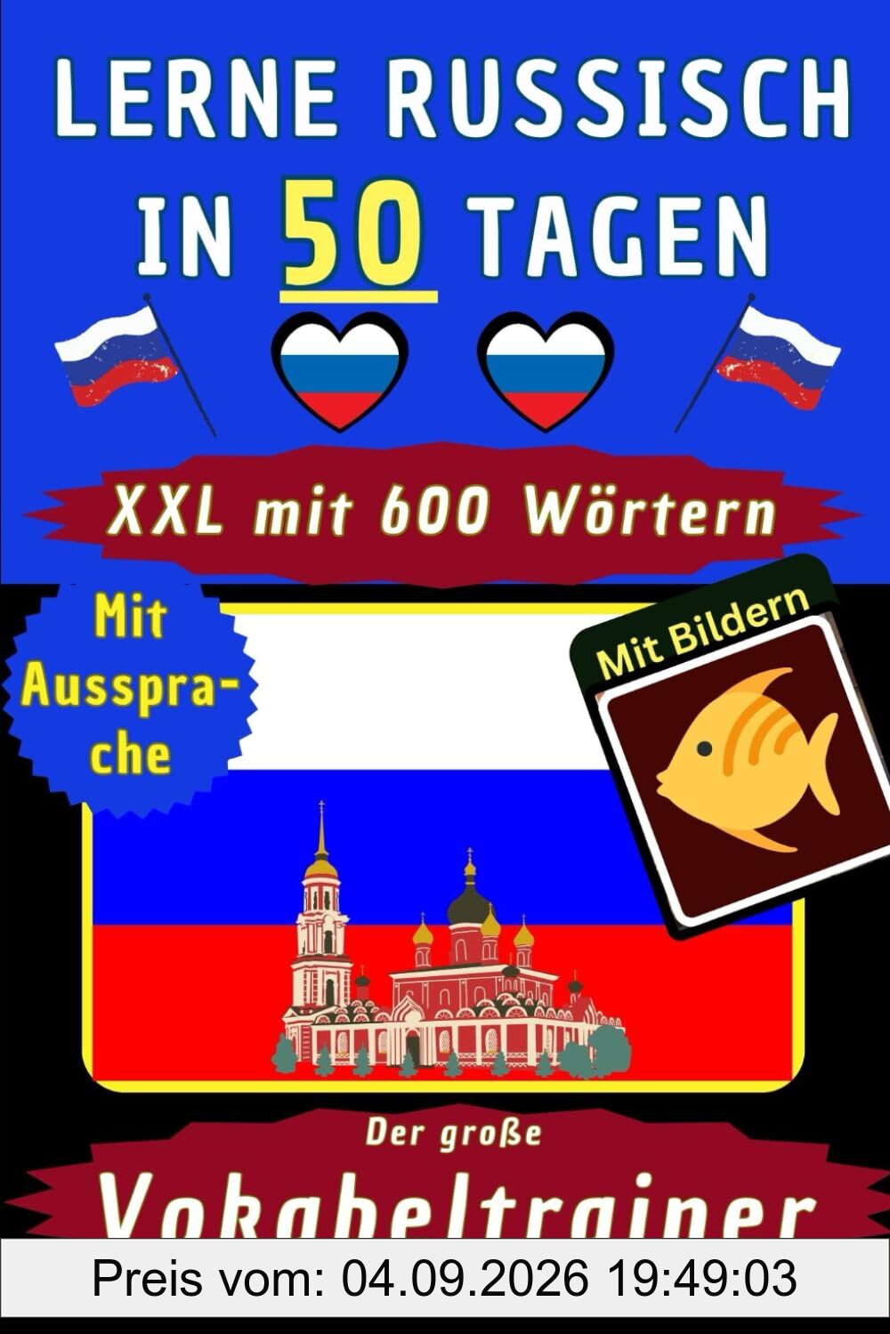 Russisch Vokabelbuch: Vokabeltrainer zum Russisch lernen A1 - Visuelles Wörterbuch mit den 600 wichtigsten Wörtern für Anfänger und Kinder im ... Russisch Deutsche Kurzgeschichten