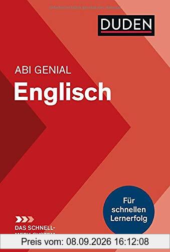Abi genial Englisch: Das Schnell-Merk-System (Duden SMS - Schnell-Merk-System)
