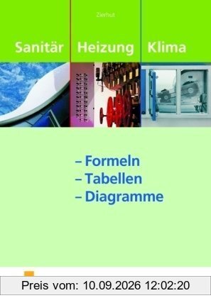 Sanitär-, Heizungs- und Klimatechnik Formeln - Tabellen - Diagramme. Formelsammlung