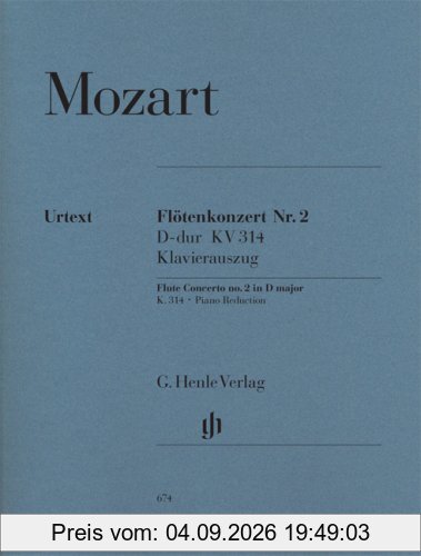 Konzert 2 d-Dur KV 314 (285d) Fl Orch. Flöte, Klavier
