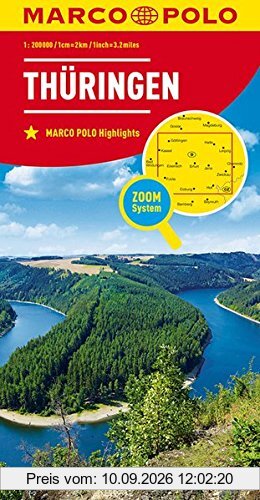 MARCO POLO Karte Deutschland Blatt 7 Thüringen 1:200 000 (MARCO POLO Karten 1:200.000)