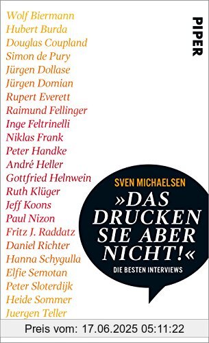 Binding : Gebundene Ausgabe, Label : Piper, Publisher : Piper, medium : Gebundene Ausgabe, numberOfPages : 400, publicationDate : 2018-04-03, authors : Sven Michaelsen, ISBN : 349205840X