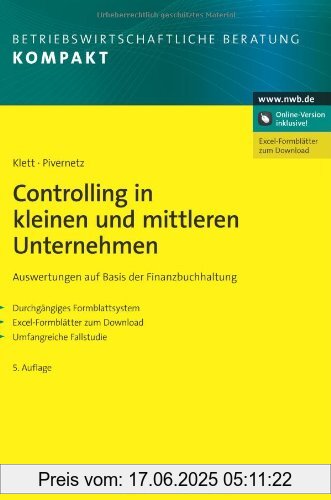 Binding : Gebundene Ausgabe, Edition : 5., vollst. überarb. Aufl., Label : NWB Verlag, Publisher : NWB Verlag, medium : Gebundene Ausgabe, numberOfPages : 279, publicationDate : 2013-11-20, authors : Christian Klett, Michael Pivernetz, languages : german, ISBN : 3482470952