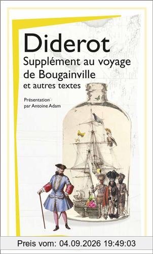 Supplément au voyage de Bougainville. Pensées philosophiques. Lettre sur les aveugles