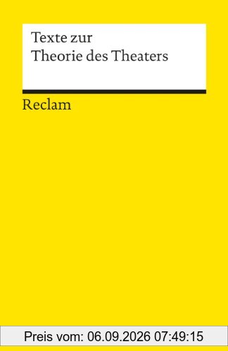 Texte zur Theorie des Theaters