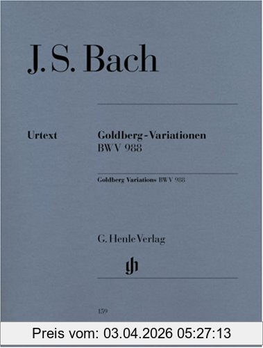 unbekannt Goldberg Variationen Bwv 988. Klavier