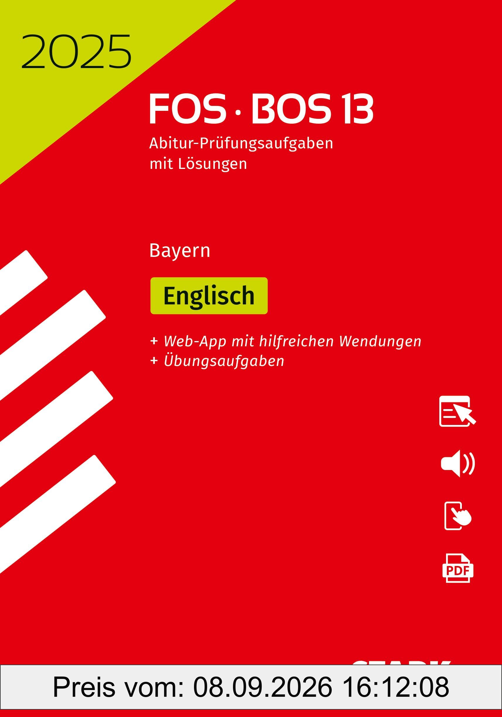 STARK Abiturprüfung FOS/BOS Bayern 2025 - Englisch 13. Klasse