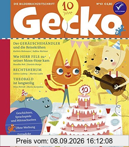 Gecko Kinderzeitschrift Band 61: Die Bilderbuch-Zeitschrift