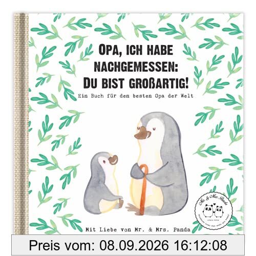 Opa, ich habe nachgemessen: Du bist großartig!: Ein Geschenkbuch für den besten Opa der Welt (Wunderschöne Geschenkbücher von Mr. & Mrs. Panda)