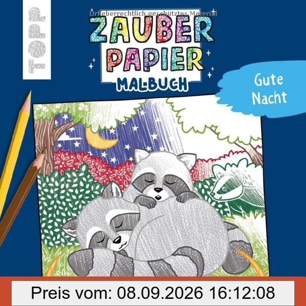 Zauberpapier Malbuch Gute Nacht: Entdecke versteckte Muster und Motive!