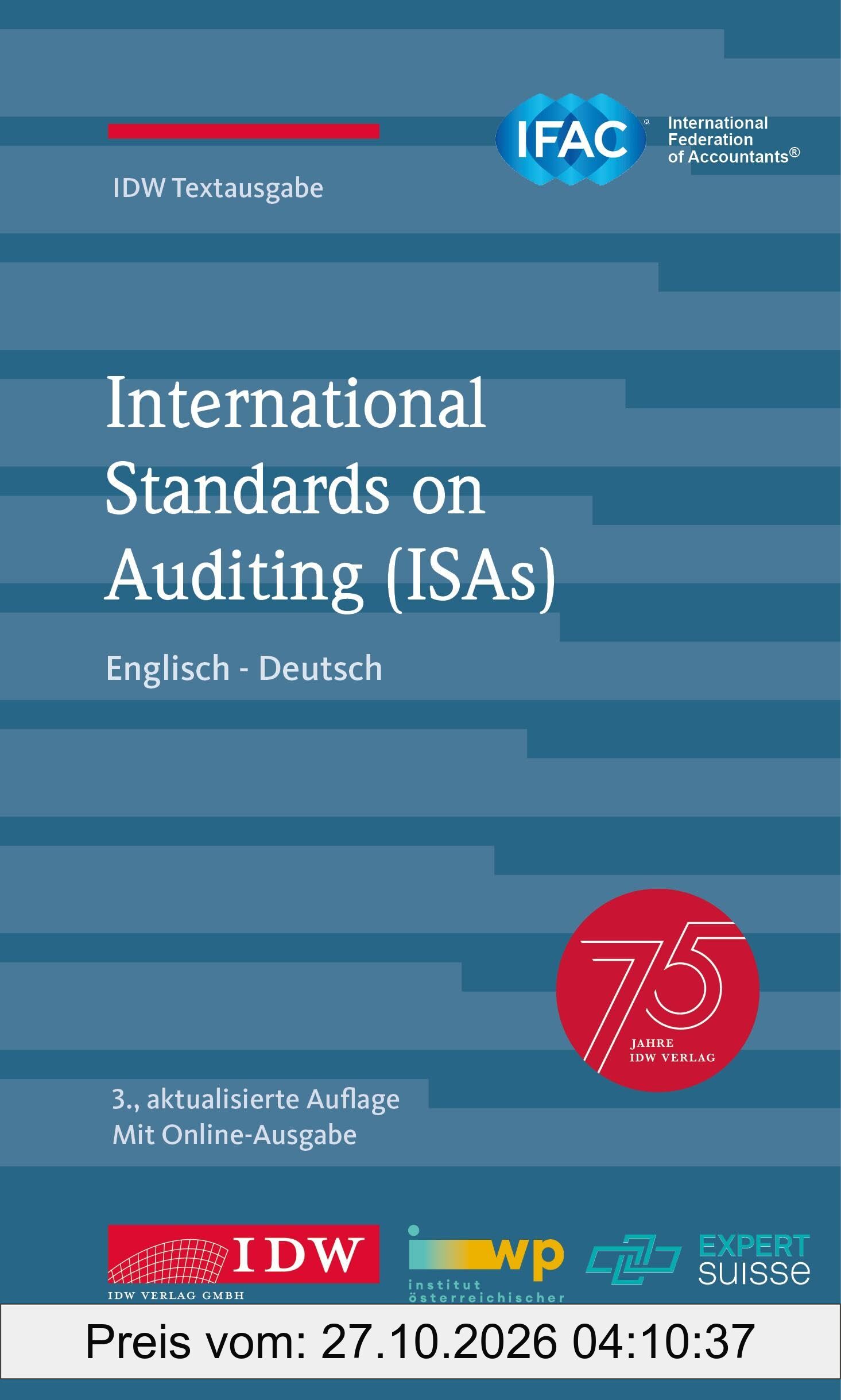 International Standard on Auditing (ISAs): IDW Textausgabe Englisch - Deutsch