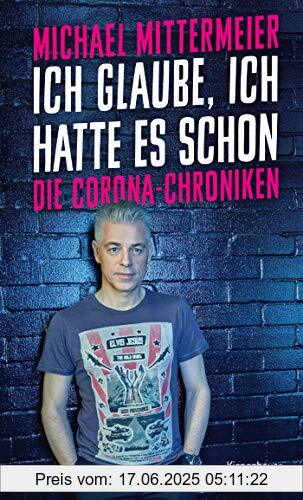 Brand : Kiepenheuer & Witsch GmbH, Binding : Gebundene Ausgabe, Edition : 1., Label : Kiepenheuer&Witsch, Publisher : Kiepenheuer&Witsch, medium : Gebundene Ausgabe, numberOfPages : 128, publicationDate : 2020-11-05, releaseDate : 2020-11-05, authors : Michael Mittermeier, ISBN : 3462001558