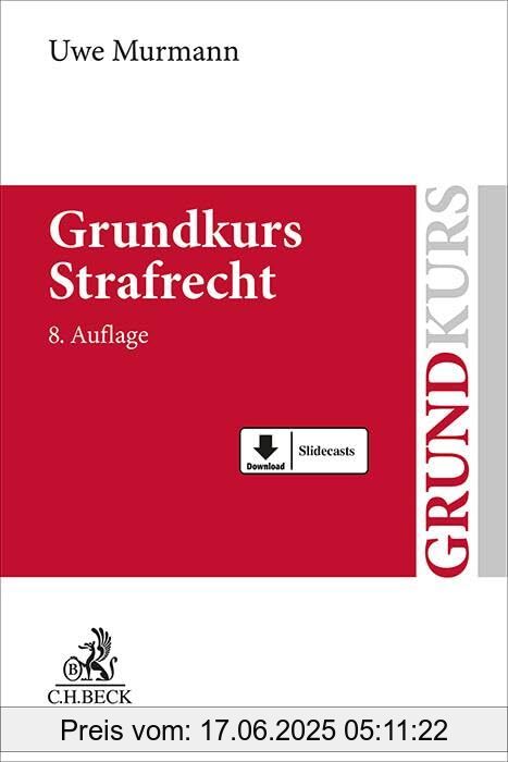 Binding : paperback, Edition : 8., neu bearbeitete, Label : Grundkurs Strafrecht : Allgemeiner Teil, Tötungsdelikte, Körperverletzungsdelikte, medium : paperback, numberOfPages : 663, publicationDate : 2024-09-04, languages : german, ISBN : 3406820514