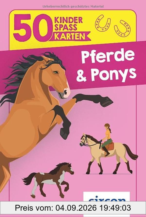 Pferde & Ponys (50 Kinderspaßkarten)