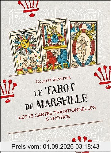 Le tarot de Marseille : les 78 cartes traditionnelles & 1 notice