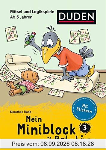 Mein Miniblock mit Rabe Linus - Rätsel und Logikspiele (Duden Miniblöcke)