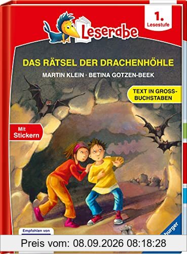 Das Rätsel der Drachenhöhle - Leserabe ab 1. Klasse - Erstlesebuch für Kinder ab 6 Jahren (in Großbuchstaben) (Leserabe - 1. Lesestufe)