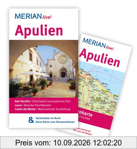 Apulien: MERIAN live! - Mit Kartenatlas im Buch und Extra-Karte zum Herausnehmen
