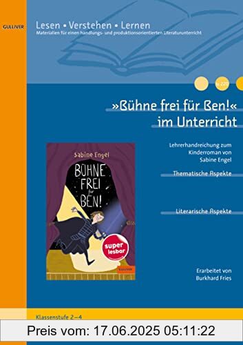 Binding : Broschüre, Edition : 1, Label : Beltz, Publisher : Beltz, medium : Sonstige Einbände, numberOfPages : 24, publicationDate : 2023-11-22, releaseDate : 2023-11-22, authors : Burkhard Fries, ISBN : 3407823983