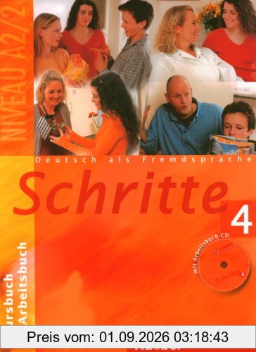 Schritte 4: Deutsch als Fremdsprache / Kursbuch + Arbeitsbuch mit Audio-CD zum Arbeitsbuch
