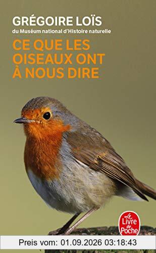 Ce que les oiseaux ont à nous dire