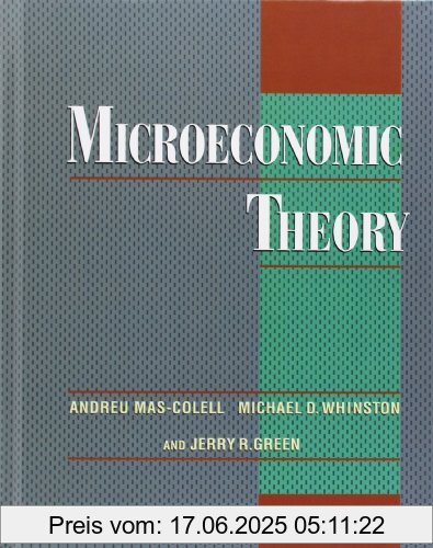 Binding : Gebundene Ausgabe, Label : Oxford Univ Pr, Publisher : Oxford Univ Pr, NumberOfItems : 1, PackageQuantity : 1, medium : Gebundene Ausgabe, numberOfPages : 1008, publicationDate : 1995-06-15, authors : Andreu Mas-Colell, Whinston, Michael D., Jerry Green, languages : english, ISBN : 0195073401