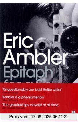 Binding : Taschenbuch, Label : Penguin Classics, Publisher : Penguin Classics, NumberOfItems : 1, medium : Taschenbuch, numberOfPages : 240, publicationDate : 2009-05-28, authors : Eric Ambler, languages : english, ISBN : 0141190310