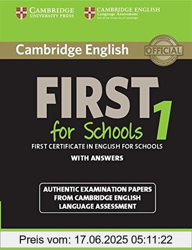 Binding : Taschenbuch, Edition : 1, Label : Fce Practice Tests, Publisher : Fce Practice Tests, PackageQuantity : 1, medium : Taschenbuch, numberOfPages : 188, publicationDate : 2014-09-18, authors : Cambridge English Language Assessment, languages : english, ISBN : 1107647037