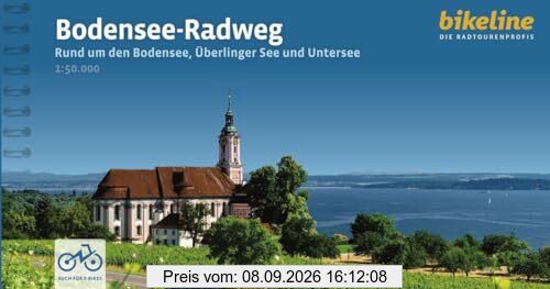 Bodensee-Radweg: Rund um den Bodensee, Überlinger See und Untersee. 1:50.000, 265 km, GPS-Tracks Download, LiveUpdate (Bikeline Radtourenbücher)