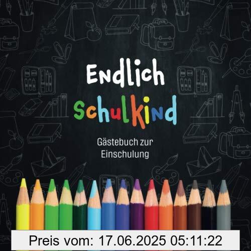 Binding : paperback, Label : Endlich Schulkind - Gästebuch zur Einschulung : Erinnerungsalbum und Eintragebuch zum Schulanfang als Geschenk für die Schultüte, medium : paperback, numberOfPages : 40, publicationDate : 2019-08-12, languages : german, ISBN : 1089819722