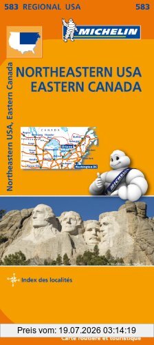 Collectif Michelin 583 Northeastern Usa, Eastern Canada