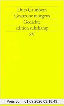 Grauzone morgens: Gedichte (edition suhrkamp)