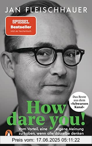 Binding : Taschenbuch, Edition : Erstmals im TB, Label : Penguin Verlag, Publisher : Penguin Verlag, medium : Taschenbuch, numberOfPages : 288, publicationDate : 2022-07-11, releaseDate : 2022-07-11, authors : Jan Fleischhauer, ISBN : 3328108084