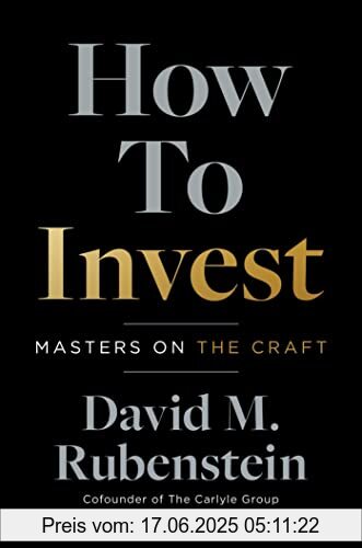 Brand : Simon + Schuster Inc., Binding : Taschenbuch, Edition : Export, Label : Simon & Schuster, Publisher : Simon & Schuster, medium : Taschenbuch, numberOfPages : 416, publicationDate : 2022-09-13, releaseDate : 2022-09-13, authors : Rubenstein, David M., ISBN : 1668010550