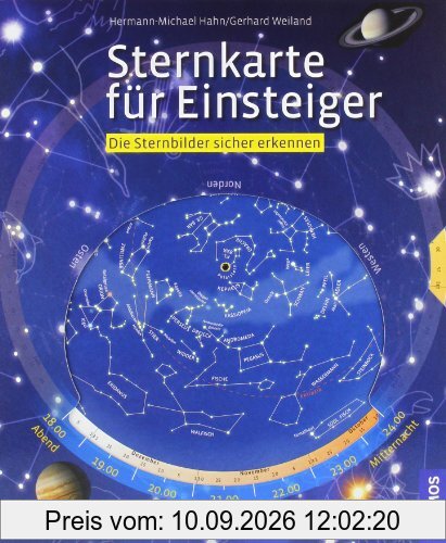 Sternkarte für Einsteiger: Die Sternbilder sicher erkennen: Einfach drehen, sicher erkennen