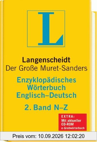 Langenscheidt Enzyklopädisches Wörterbuch Englisch - Buch mit CD-ROM, 2. Band N-Z: Der Große Muret-Sanders, Englisch-Deutsch