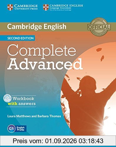 Complete Advanced Workbook with Answers with Audio CD